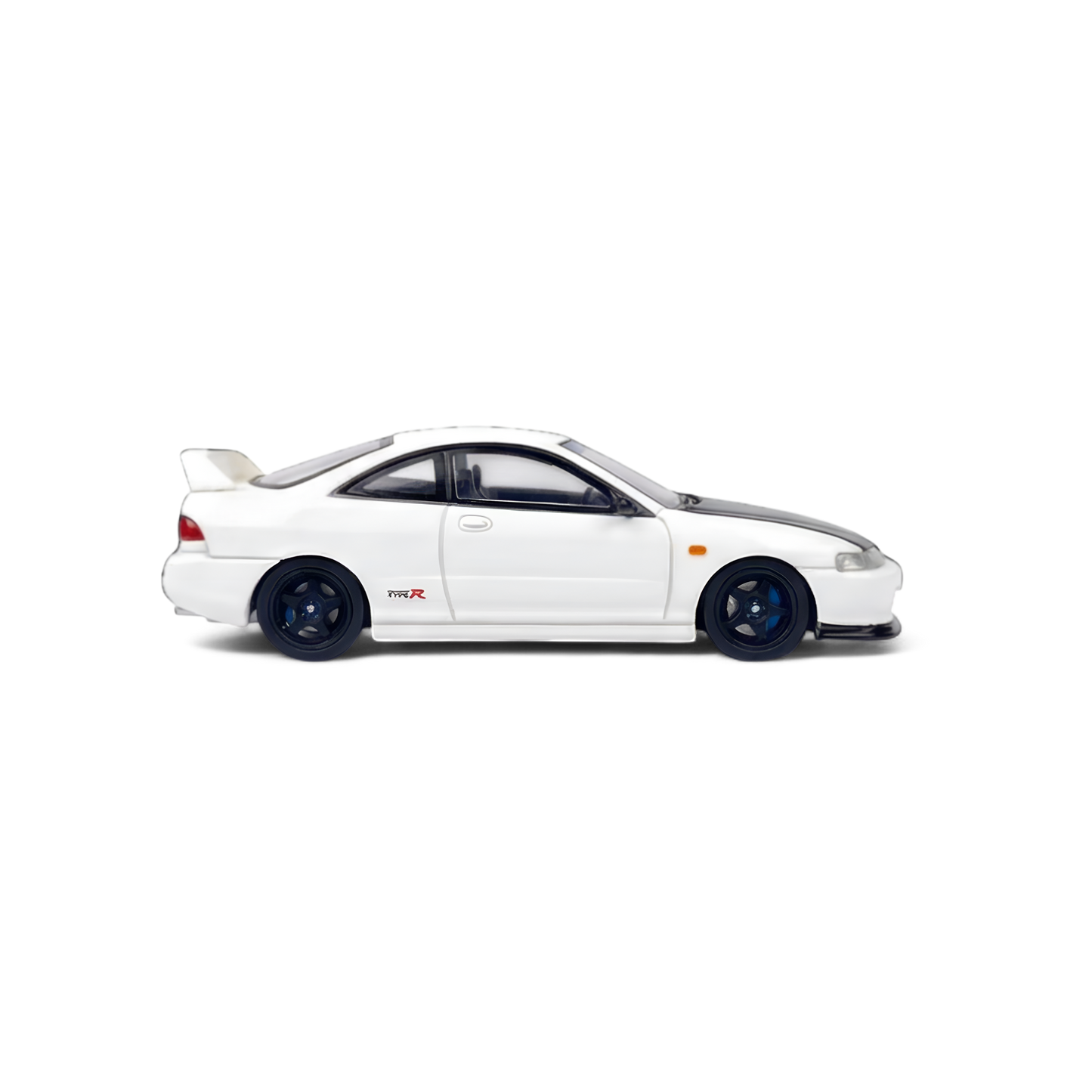 White resin Honda Integra DC2 diecast model in 1:64 scale from Lot57Supplies Diecast Shop, detailed miniature car.