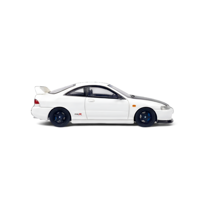 White resin Honda Integra DC2 diecast model in 1:64 scale from Lot57Supplies Diecast Shop, detailed miniature car.