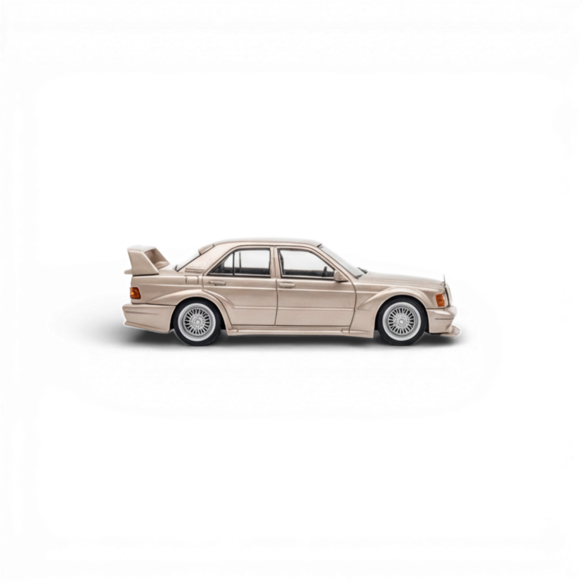 Champagne gold Mercedes-Benz 190E 2.5-16 Evolution diecast model in 1:64 scale by Lot57Supplies Diecast Shop