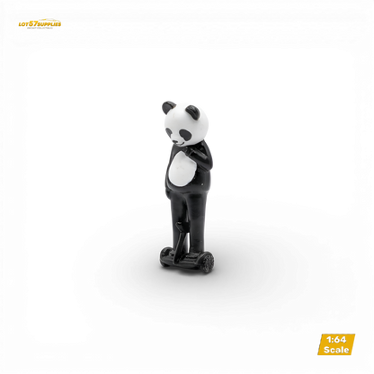 Street Weapon Panda figure in 1:64 scale by Lot57Supplies Diecast Shop, detailed panda character with streetwear style.