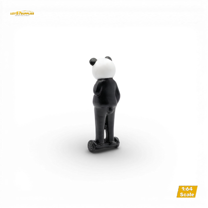 Street Weapon Panda figure in 1:64 scale by Lot57Supplies Diecast Shop, detailed panda character with streetwear style.