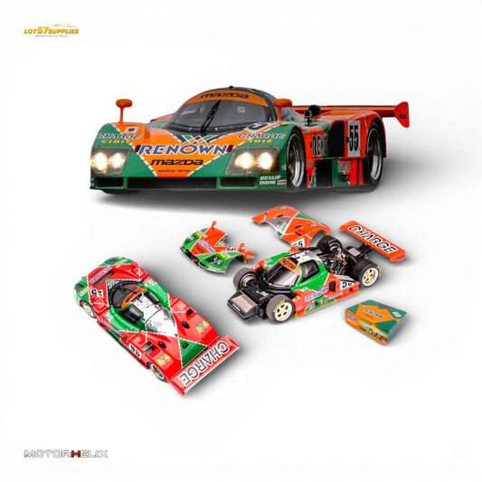 Mazda 787b #55 Le Mans diecast model by Lot57Supplies Diecast Shop, detailed 1:64 scale Mazda racing car image
