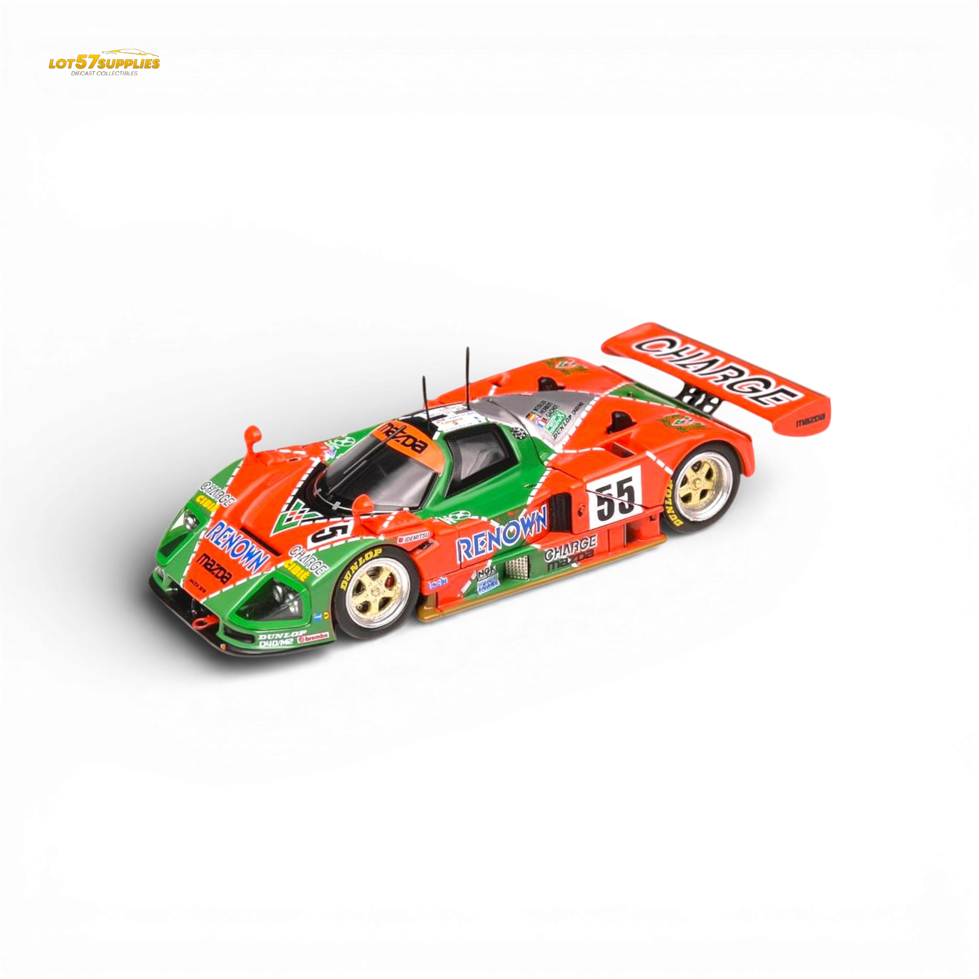 Mazda 787b #55 Le Mans diecast model in 1:64 scale by Lot57Supplies Diecast Shop, detailed Mazda racing car replica