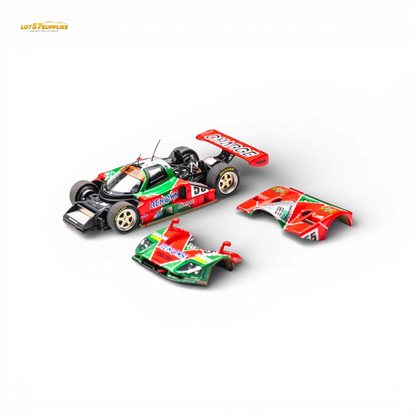 Mazda 787b #55 Le Mans diecast car by Lot57Supplies, detailed 1:64 scale model with racing livery and accurate design.