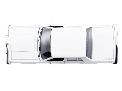 1986 Dodge Diplomat Police Car Unmarked White "Custom Builder's Kit" Series 1/24 Diecast Model Car by Motormax