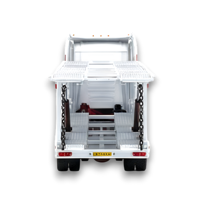 Flame Scania Car Carrier Transport Truck Red White 1:64 - Limited to 299 Pcs - Evergreen Kings