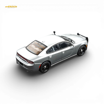 Dodge Warhorse silver diecast model car by Elite Collectibles, 1:64 scale, detailed miniature vehicle on a plain background