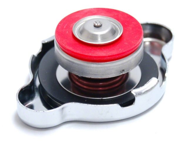 HKS D1 Limited Edition radiator cap by FR SPORT, 1.1 kg/cm^2 pressure, showing the cap with branding and pressure specifications.