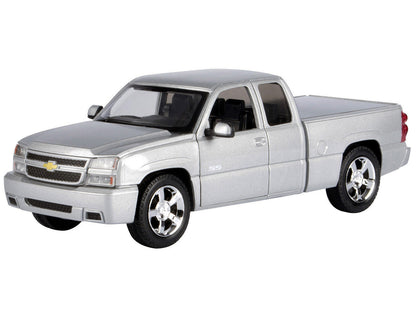 2006 Chevrolet Silverado SS Pickup Truck Silver Metallic "Timeless Legends" Series 1/25 Diecast Model Car by Motormax
