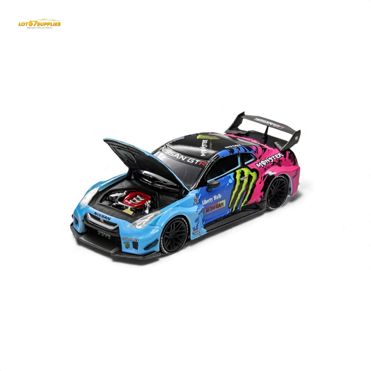 (Pre-Order) Demon King Auto GT-R R35 LBWK Monster Livery 1:64 - Evergreen Kings