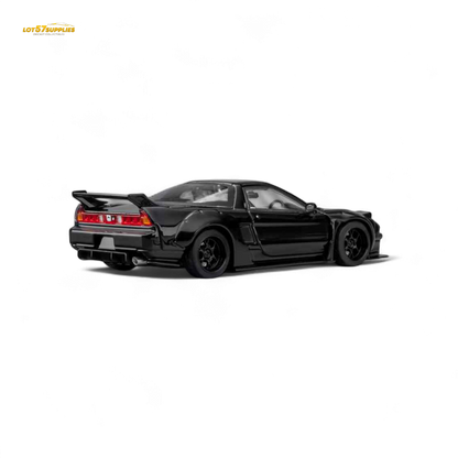 Gloss black Honda Microturbo NSX-R WideBody diecast model car in 1:64 scale by Lot57Supplies Diecast Shop.