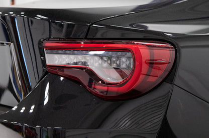 OLM OE Plus clear linear sequential tail lights for 2013–2020 FR-S, BRZ, and 86