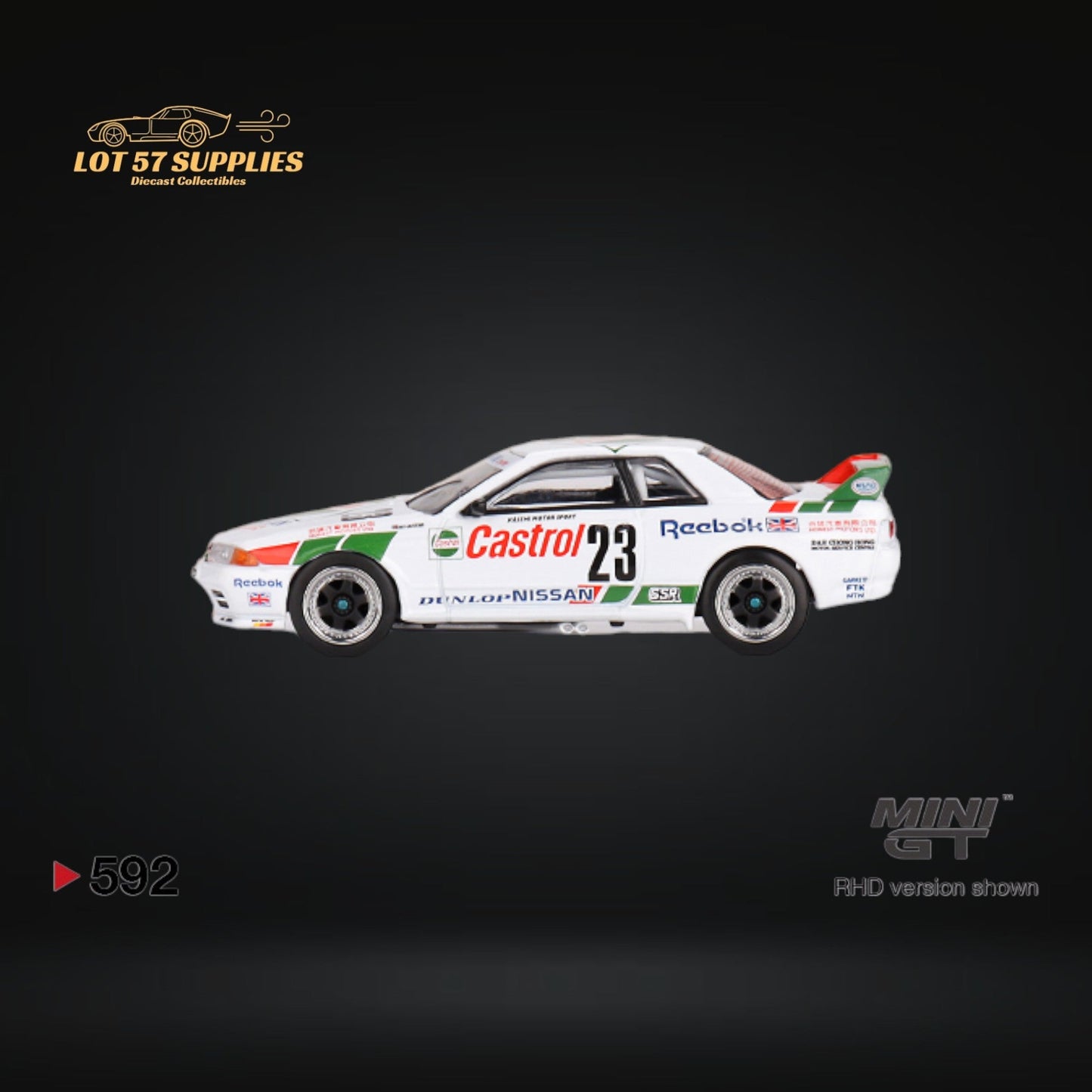 Mini GT Nissan Skyline GT-R R32 Gr. A #23 1:64 - Evergreen Kings