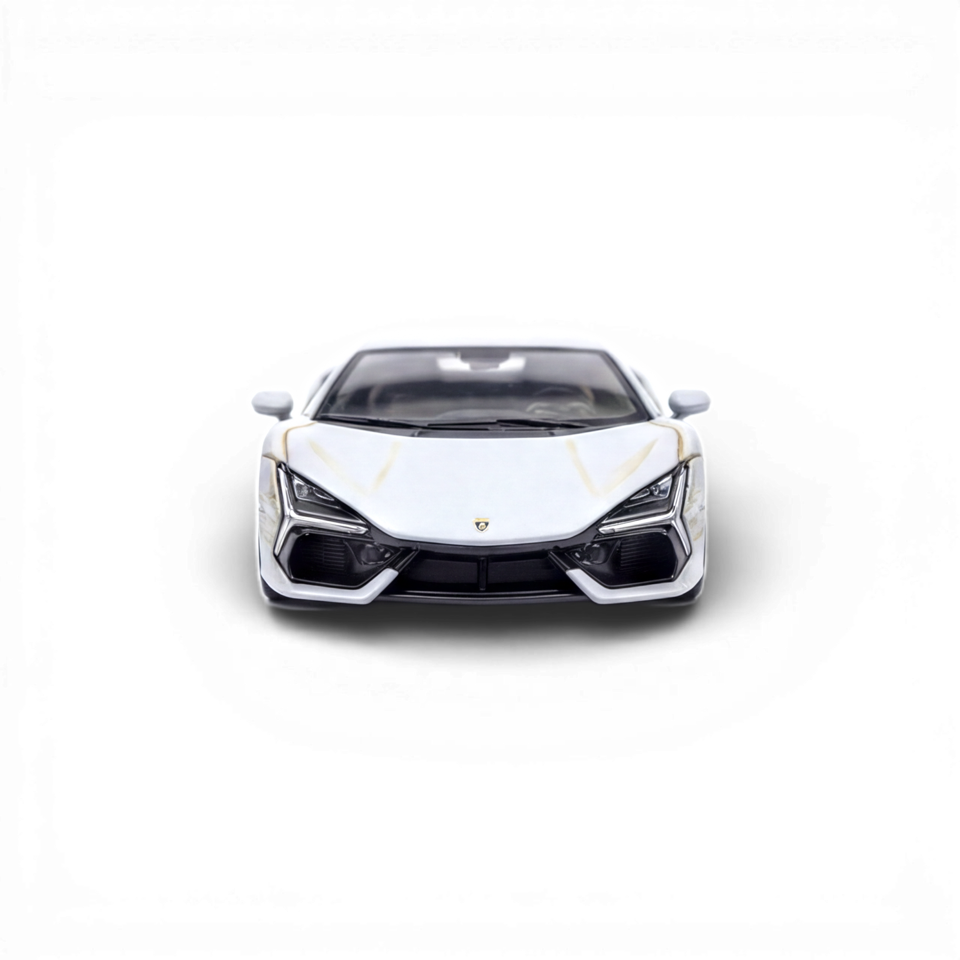 Matte gray Lamborghini Flame Revuelto 1:64 resin diecast model by Lot57Supplies Diecast Shop, detailed exterior view.