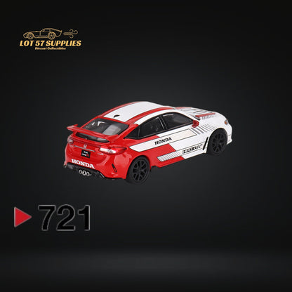 Mini-GT Honda Civic Type R 2023 Pace Car White 1:64 - Evergreen Kings