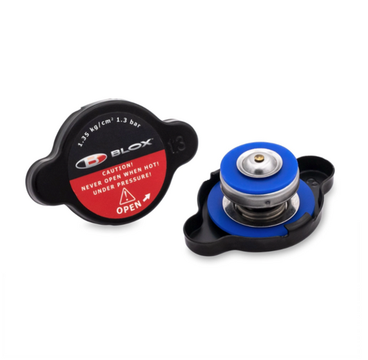 FR SPORT BLOX Racing Type-A Radiator Cap for 88-91 Honda Civic, 1.3 Bar pressure, high-quality automotive radiator cap.
