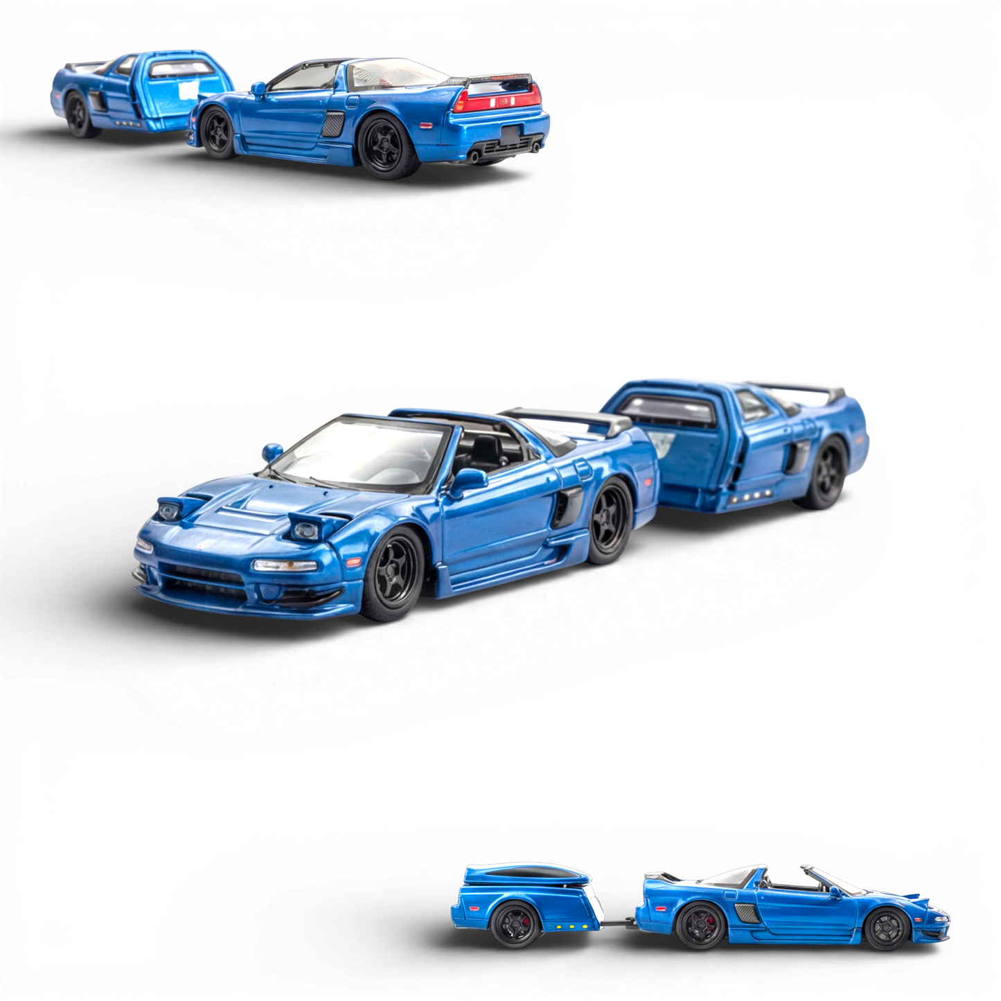 Findclassically NSX TRA Transparent Blue 1:64 - Evergreen Kings