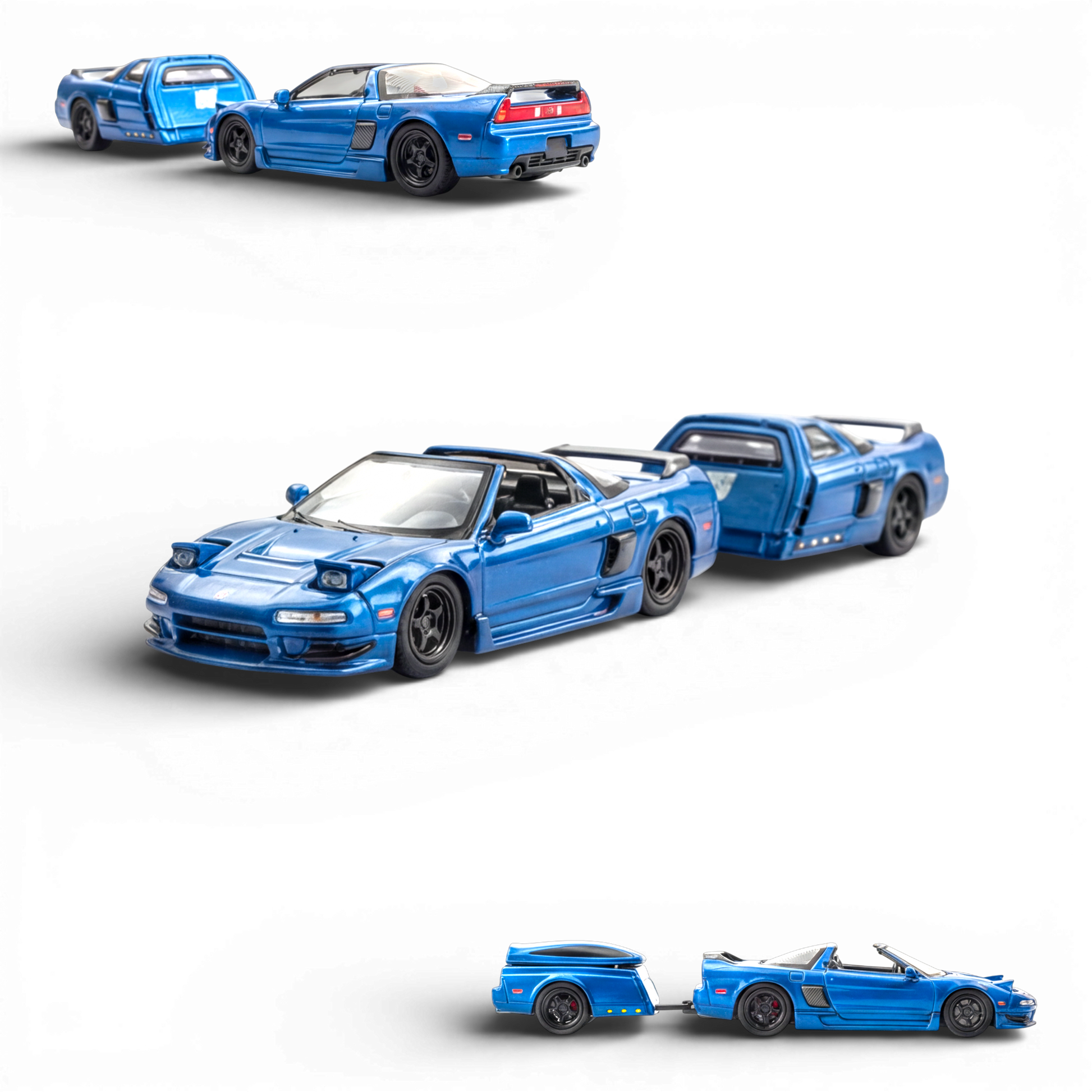 Findclassically NSX TRA Transparent Blue 1:64 - Evergreen Kings