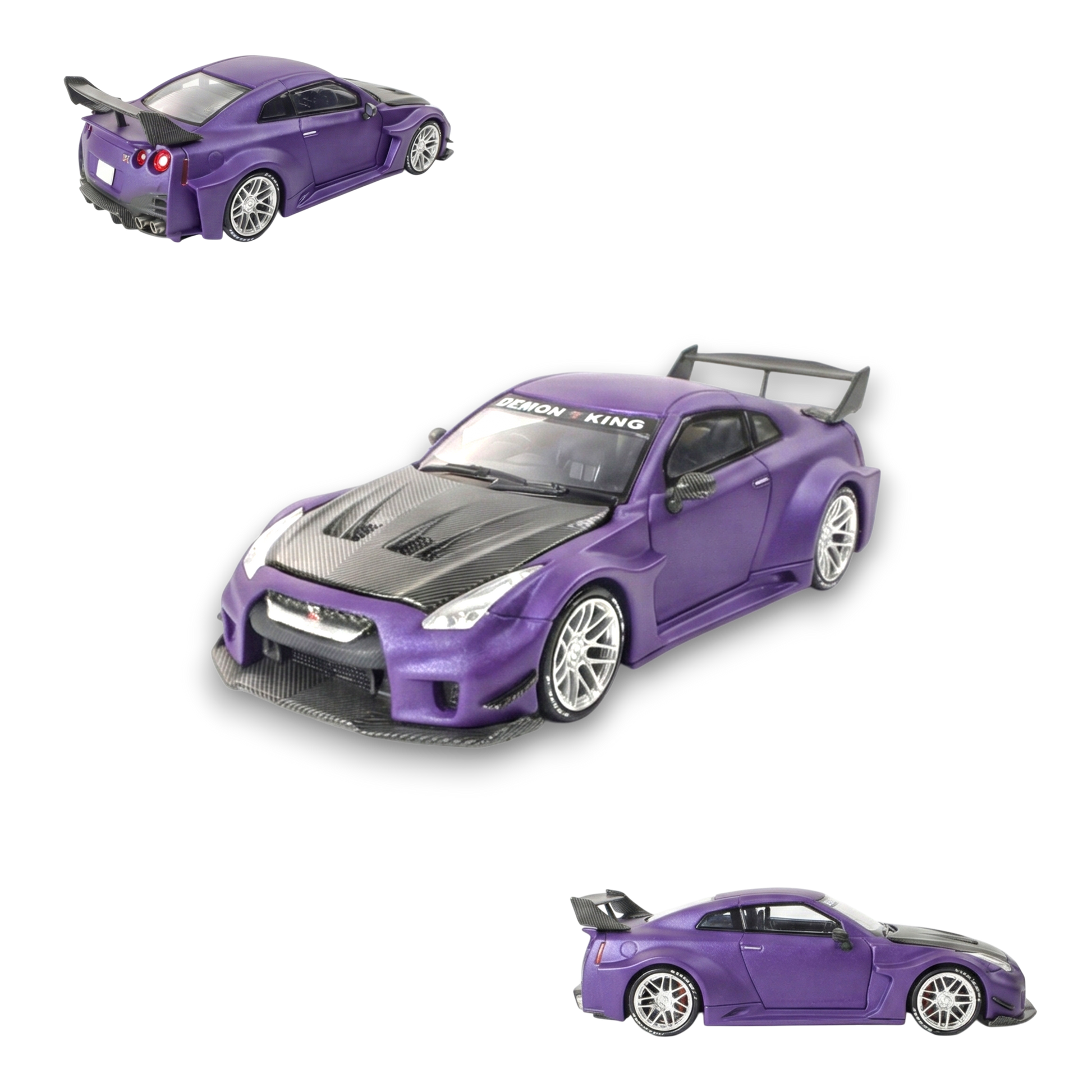 Demon King Auto GT-R R35RR Royal Purple 1:64 - Evergreen Kings