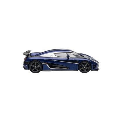 Blue carbon VMB Agera R diecast car model in 1:64 scale by Lot57Supplies Diecast Shop, detailed and realistic miniature.