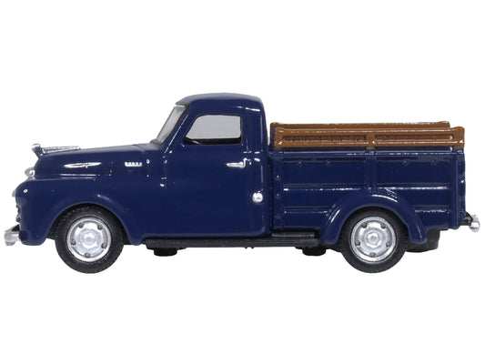 1948 Dodge B-1B Pickup Truck Waterway Blue 1/87 (HO) Scale Diecast Model Car by Oxford Diecast