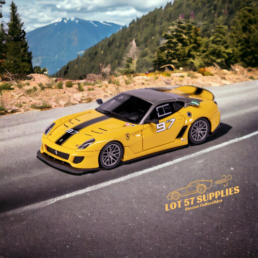 Cars' Lounge Ferrari 599XX Yellow #97 1:64 - Evergreen Kings