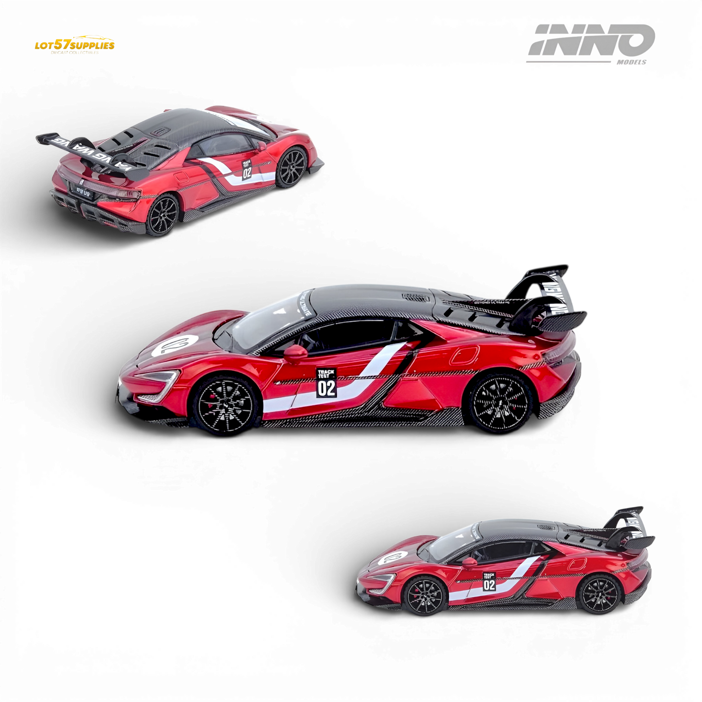 Pre-order INNO64 Yangwang U9 BYD diecast model in 1:64 scale, detailed miniature car showcasing design and branding.