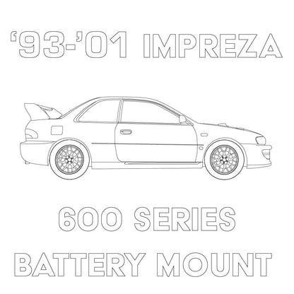 1993-2001 Subaru Impreza 600 Series Battery Mount