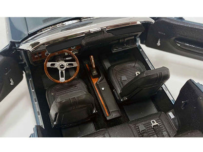 1971 Plymouth HEMI Cuda Convertible Winchester Gray with Black Soft Top Limited Edition to 354 pieces Worldwide 1/18 Diecast Model Car by ACME