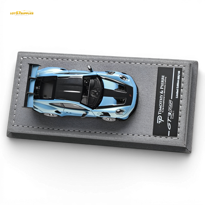 Blue Porsche 911 992 GT3 RS diecast model in 1:64 scale from Lot57Supplies Diecast Shop, detailed miniature car image.