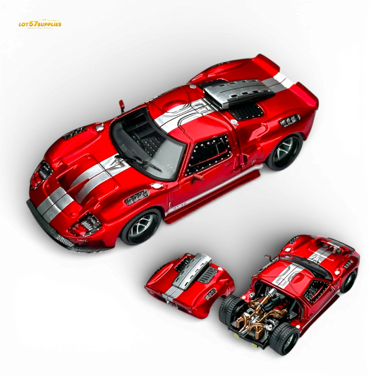 Rhino Model RM Ford GT40 Transparent Red 1:64 - Evergreen Kings
