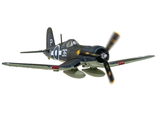 Vought Corsair Mk. II Fighter Aircraft "JT537 1836 Naval Air Squadron HMS Victorious Battle of Okinawa" (1945) British Royal Navy Fleet Air Arm "The Aviation Archive" Series 1/72 Diecast Model by Corgi