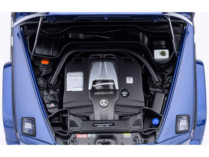 2019 Mercedes-Benz AMG G63 Brilliant Blue Metallic 1/18 Model Car by Autoart