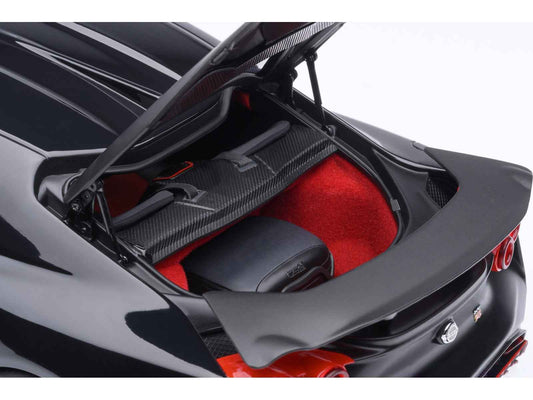 Nissan GT-R50 By ItalDesign Black and Matt Black 1/18 Model Car by Autoart