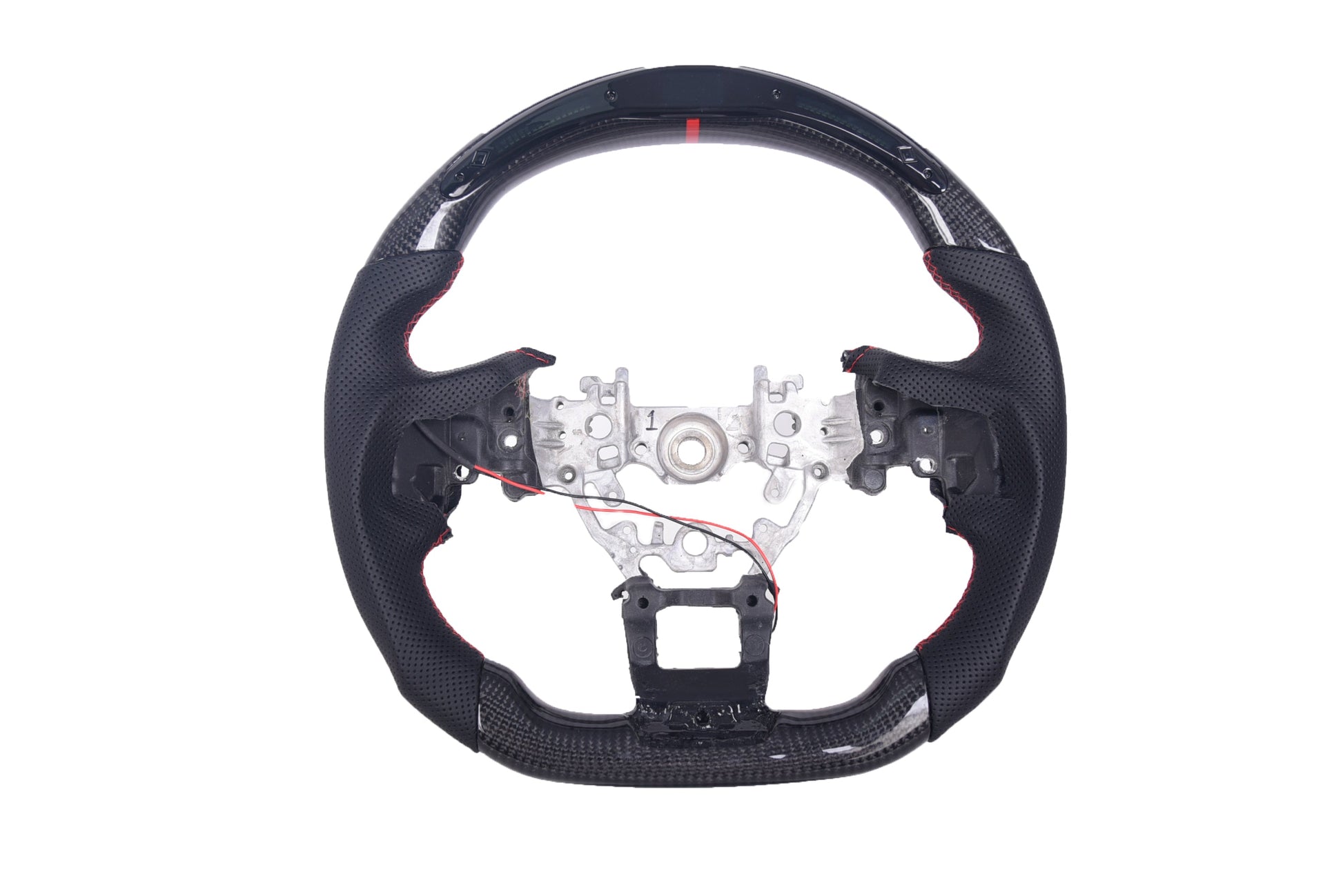 JDMuscle Carbon-Lite Series steering wheel for 2022-2025 Subaru WRX, featuring a sporty design and high-quality materials.