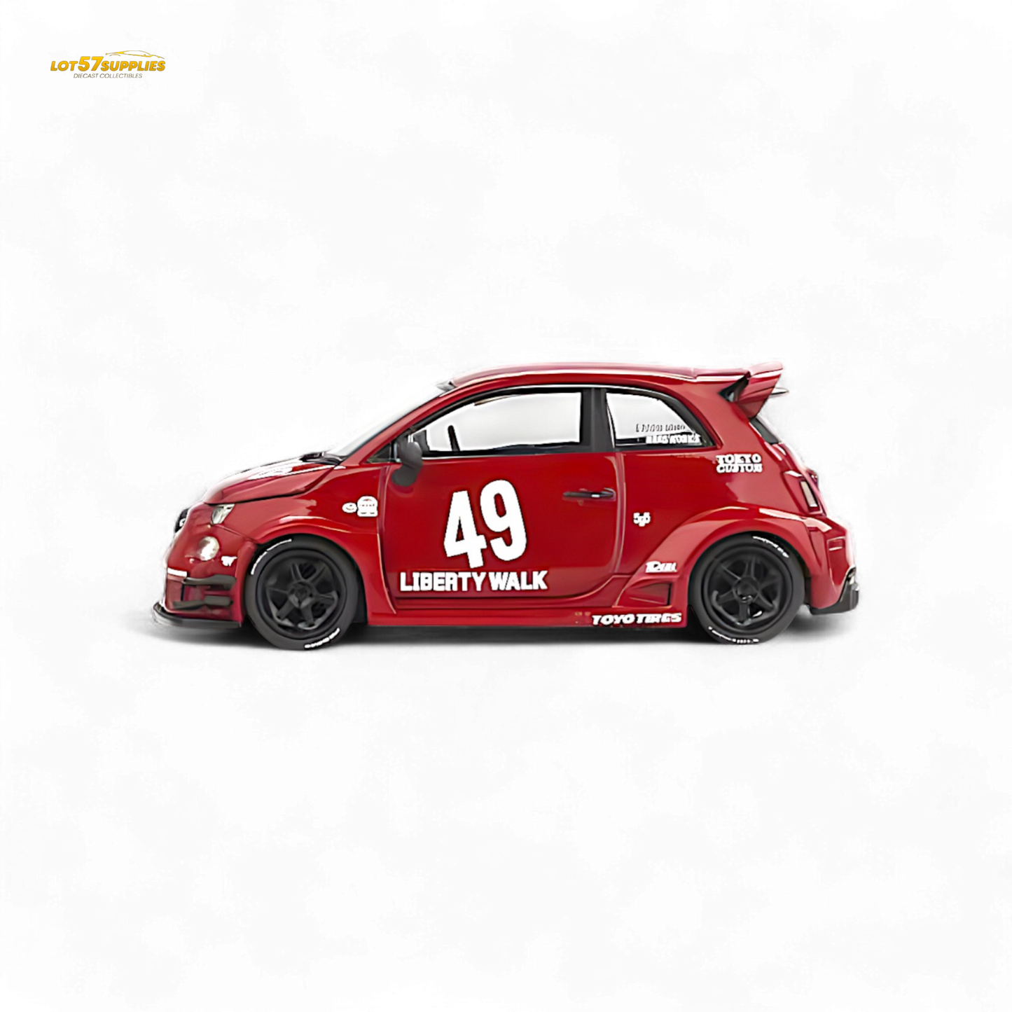 Mini-GT LB-WORKS ABARTH 595 Red 1:64 - Evergreen Kings