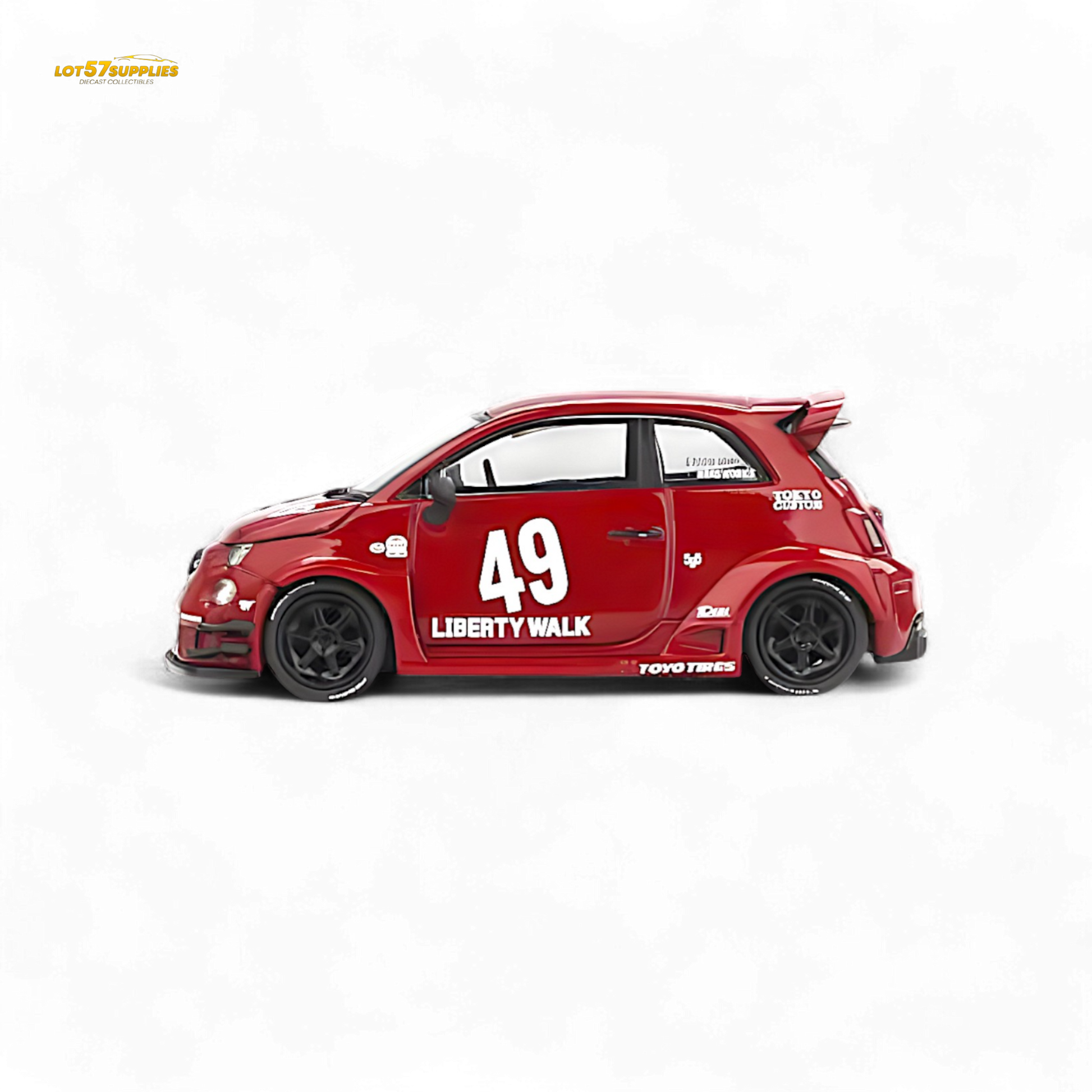 Mini-GT LB-WORKS ABARTH 595 Red 1:64 - Evergreen Kings
