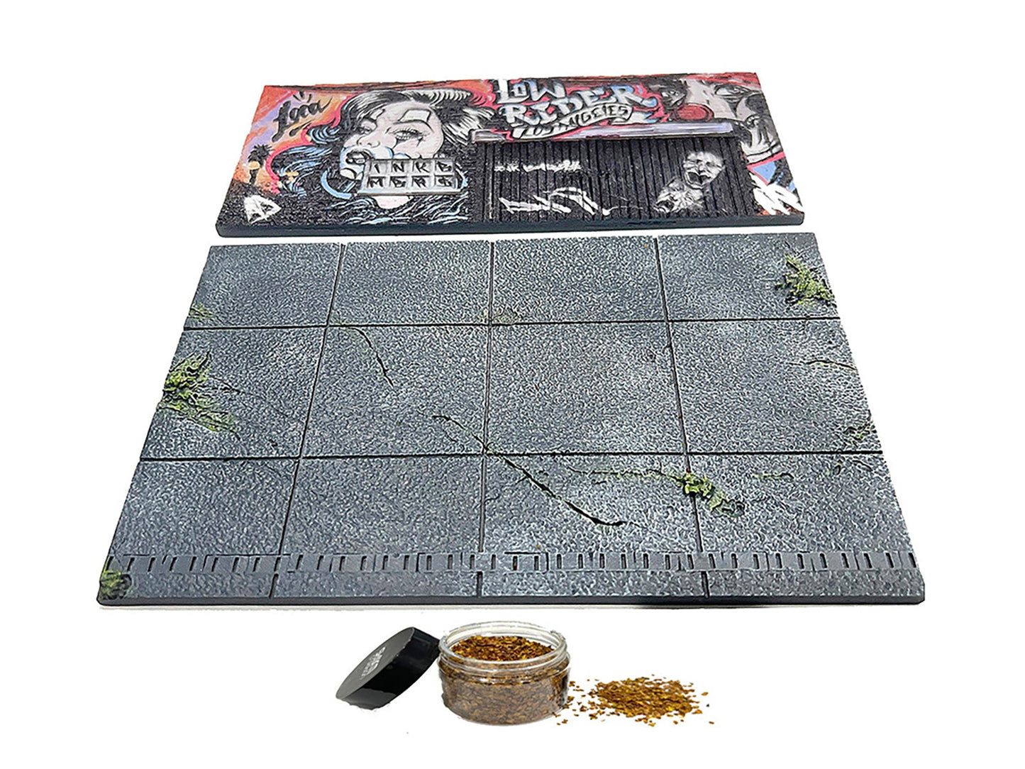 "American Diorama X INK BMBRS - LA Lowrider" Street Art Diorama for 1/64 Scale Models by American Diorama