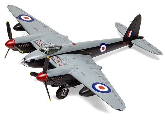 Level 2 Model Kit De Havilland Mosquito B.XVI/B.35/TT.35 Aircraft with 3 Scheme Options 1/72 Plastic Model Kit by Airfix