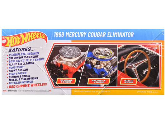 Skill 2 Model Kit 1969 Mercury Cougar Eliminator "Hot Wheels" 1/25 Scale Model by AMT