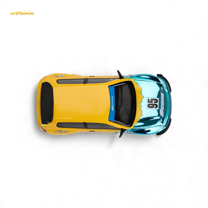 Pre-order Honda Civic EG6 Rocket Bunny diecast model in blue, 1:64 scale by Lot57Supplies Diecast Shop.