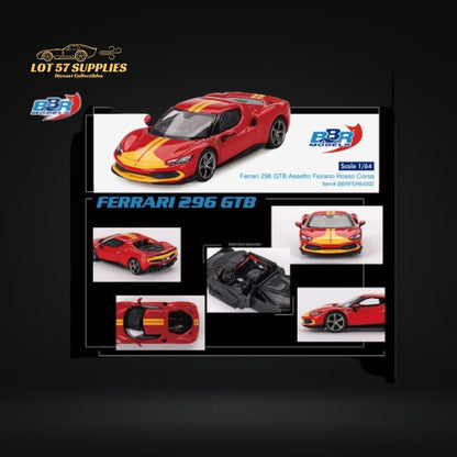 BBR Ferrari 296 GTB Assetto Fiorano Rosso Corsa 1:64 - Evergreen Kings