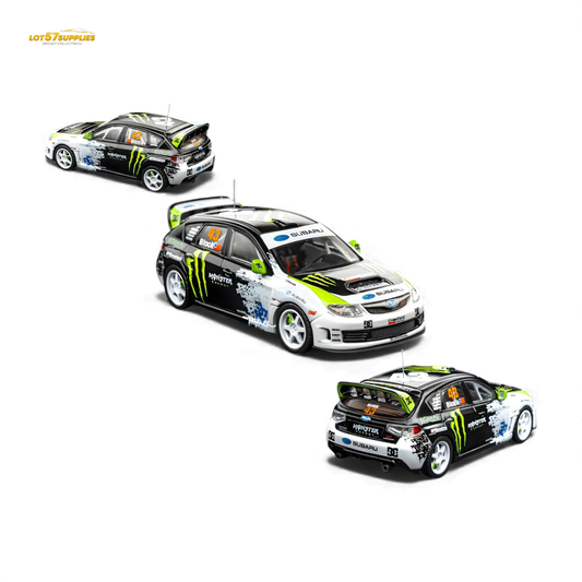 DCM & Mini Station 2008 Subaru Impreza WRX STI Rally Block43 1:64 - Evergreen Kings