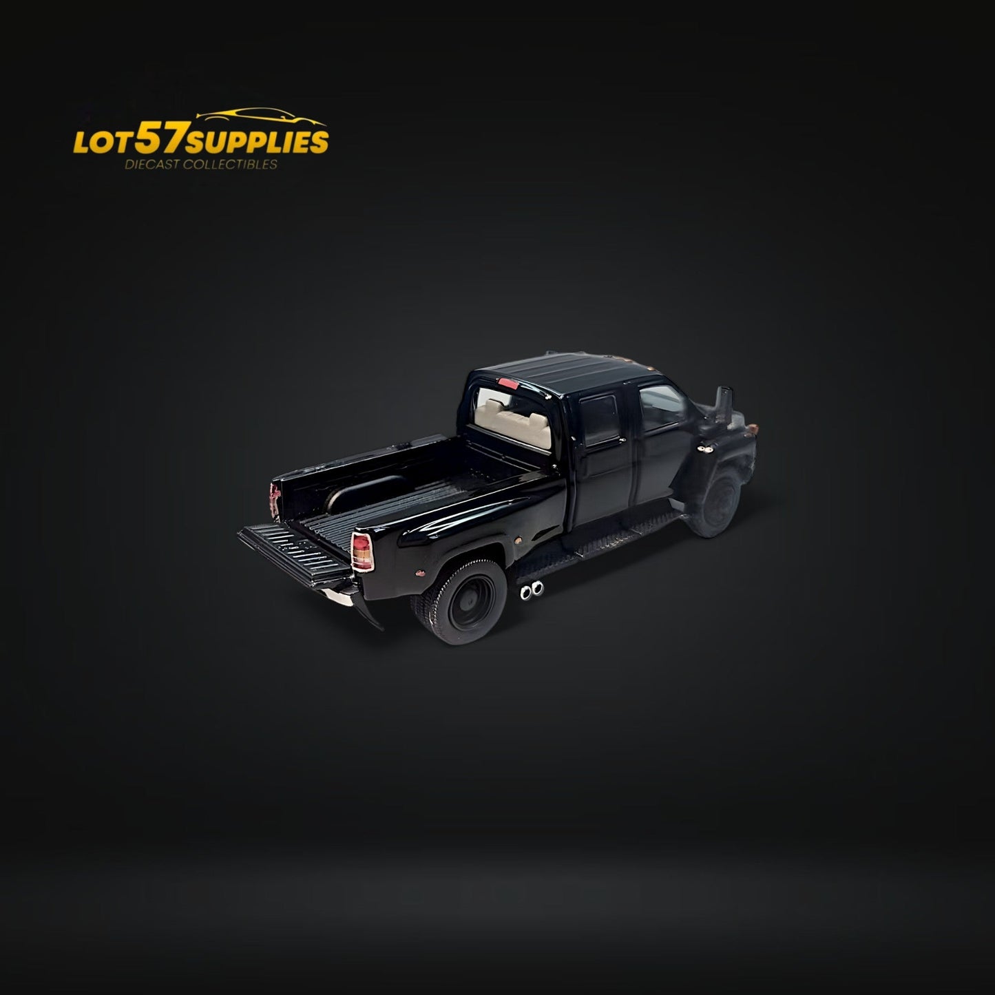 Black 1:64 scale Chevrolet Kodiak pickup diecast truck from Lot57Supplies Diecast Shop, detailed model with cab and truck bed.