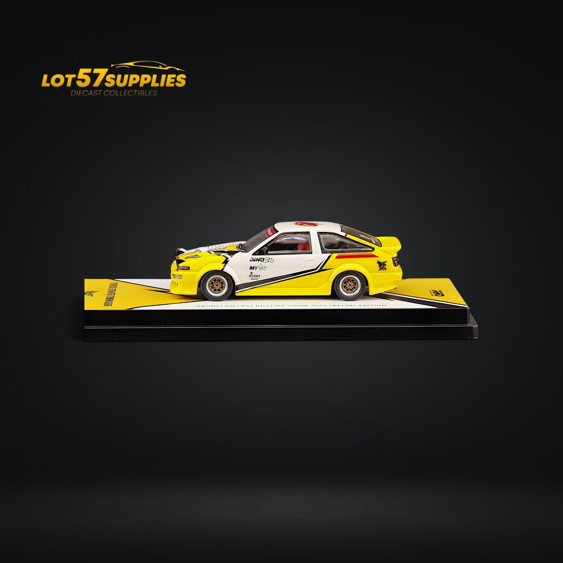 Inno64 Toyota Sprinter Trueno AE86 Brunei Diecast Kustom Show 24' 1:64 - Evergreen Kings