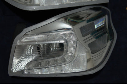 NTXGlow clear tail light lenses for 2015-2021 Subaru WRX and STI, lens-only set showing sleek, transparent design.