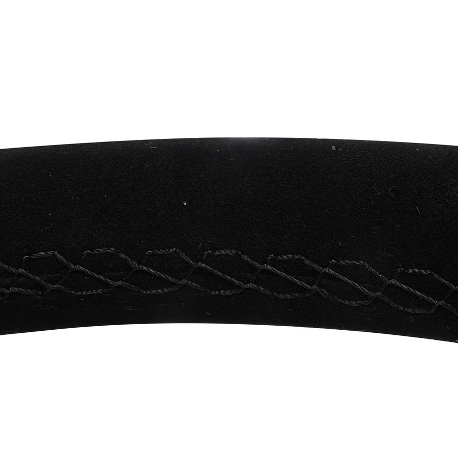 Circuit Hero 3-Spoke Suede Steering Wheel - 345mm, 70mm Dish