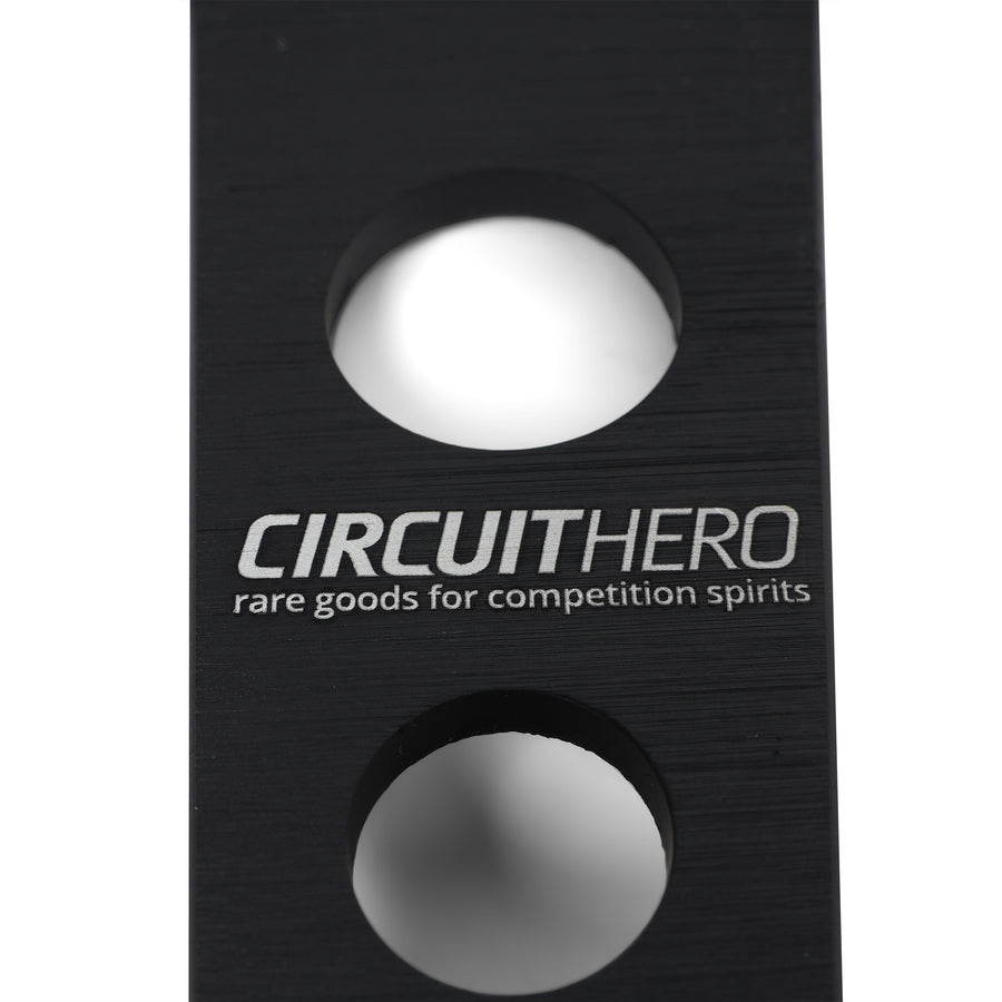 Circuit Hero 3-Spoke Suede Steering Wheel - 345mm, 70mm Dish