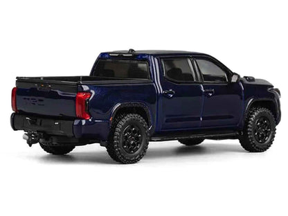 Toyota Tundra Pickup Truck Dark Blue Metallic 1/64 Diecast Model Car by CM Model