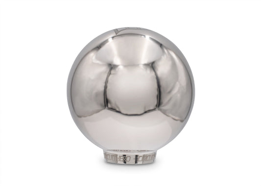 Circuit Hero Type-A stainless steel shift knob with V2 design, featuring a sleek, polished finish and machine-threaded base.